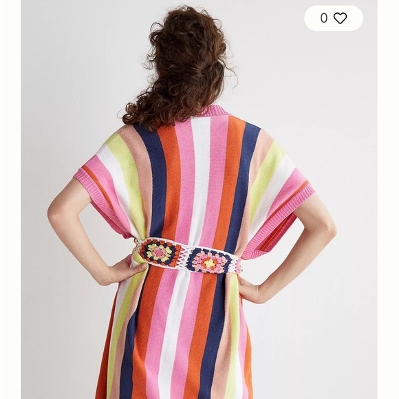 Anthropologie belted striped kimono one size - Picture 2 of 6